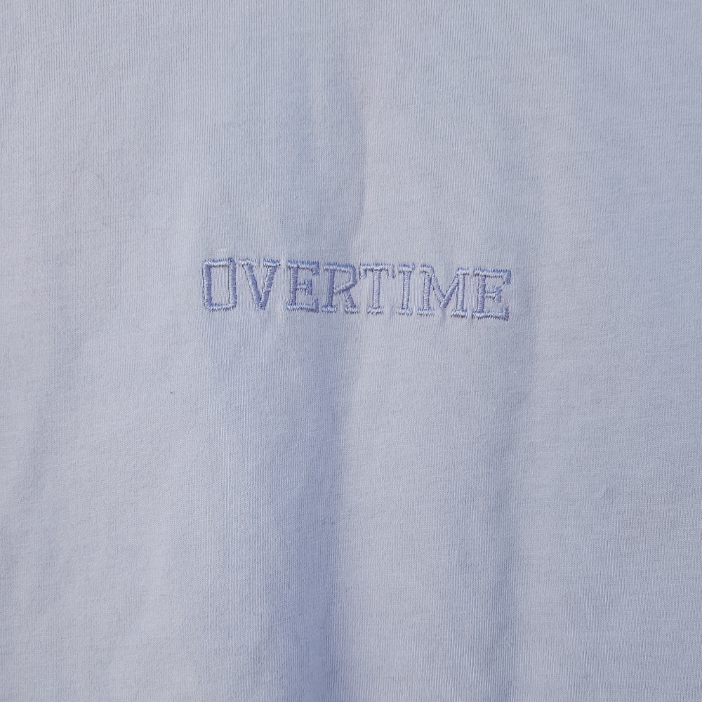 Overtime Mens Pastel Purple Sport Tee Cotton Ecocore Medium Normcore Athletic - Picture 2 of 3